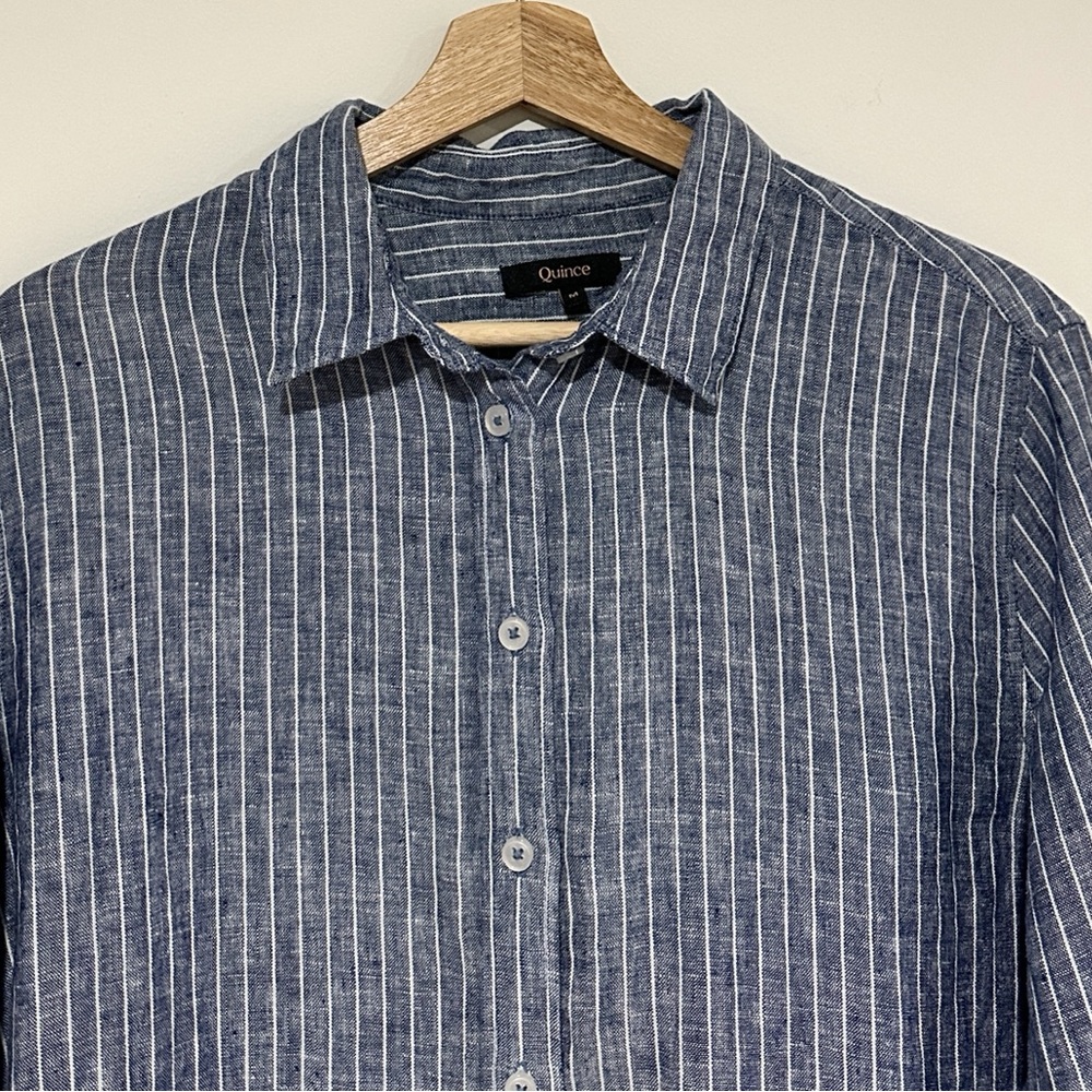 Quince 100% European Linen Long Sleeve Shirt - Picture 4 of 10